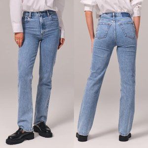 Abercrombie & Fitch Ultra High Rise 90s Straight Jeans Size 24